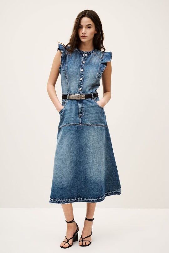 Bash Paris Vayea Denim Dress HARPERS EMPORIUM Bash Paris Vayea Denim Dress HARPERS EMPORIUM