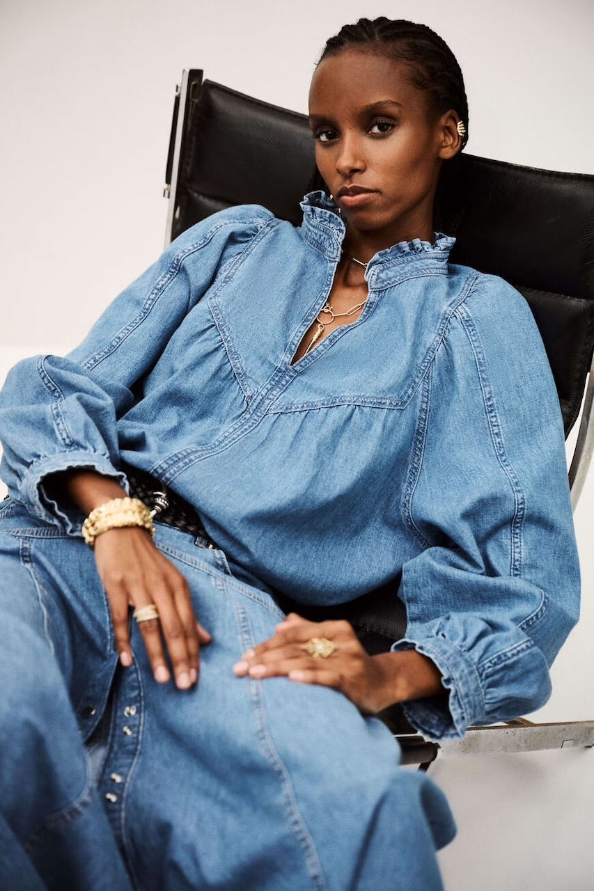 Bash Paris Lay Denim Blouse – HARPERS EMPORIUM