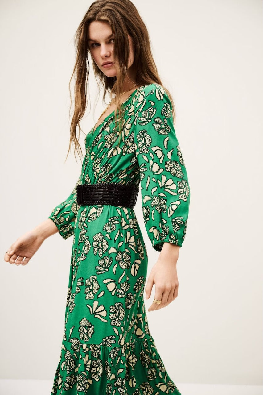 Bash Paris Aferae Dress in Green – HARPERS EMPORIUM