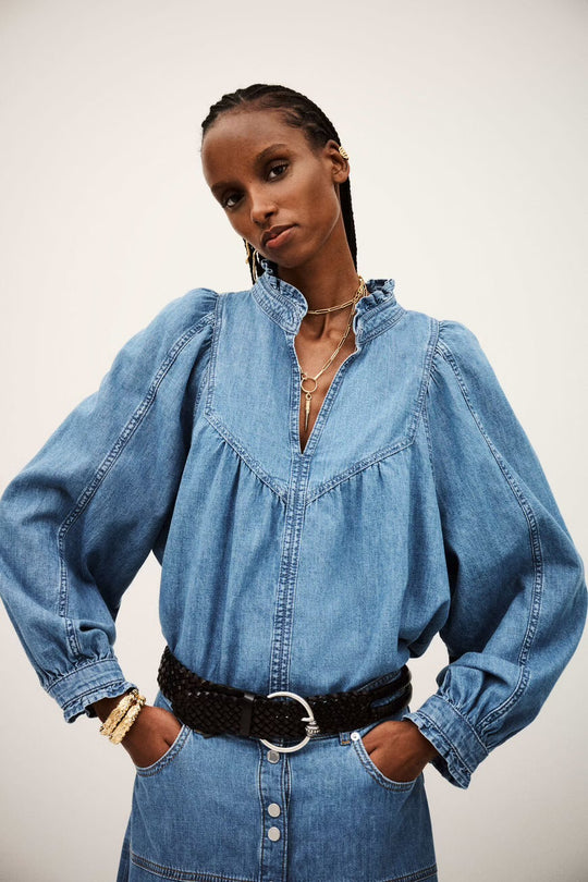 Bash Paris Lay Denim Blouse – HARPERS EMPORIUM