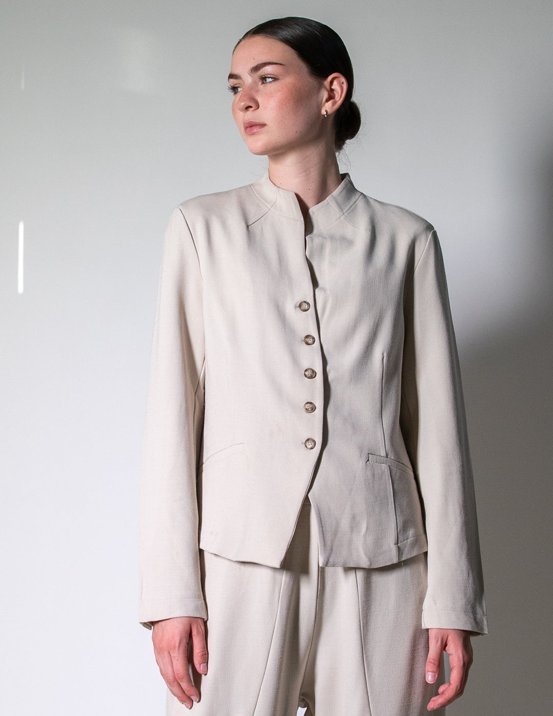 TRANSIT Par-Such Lagenlook Avant Garde Cardigan Coat Jacket Jacquard
