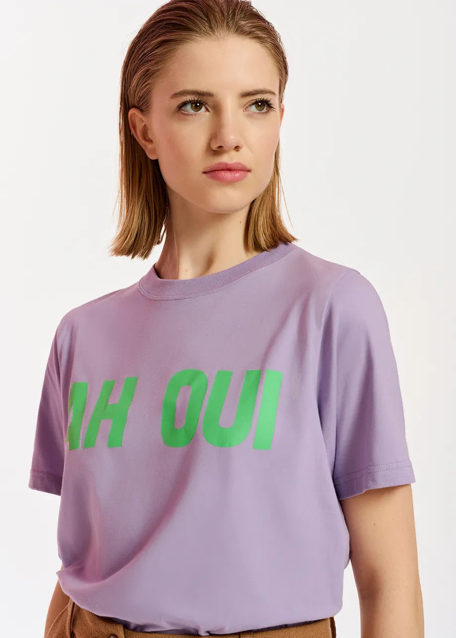 Essentiel Antwerp Essin Universal tee in Lilac – HARPERS EMPORIUM