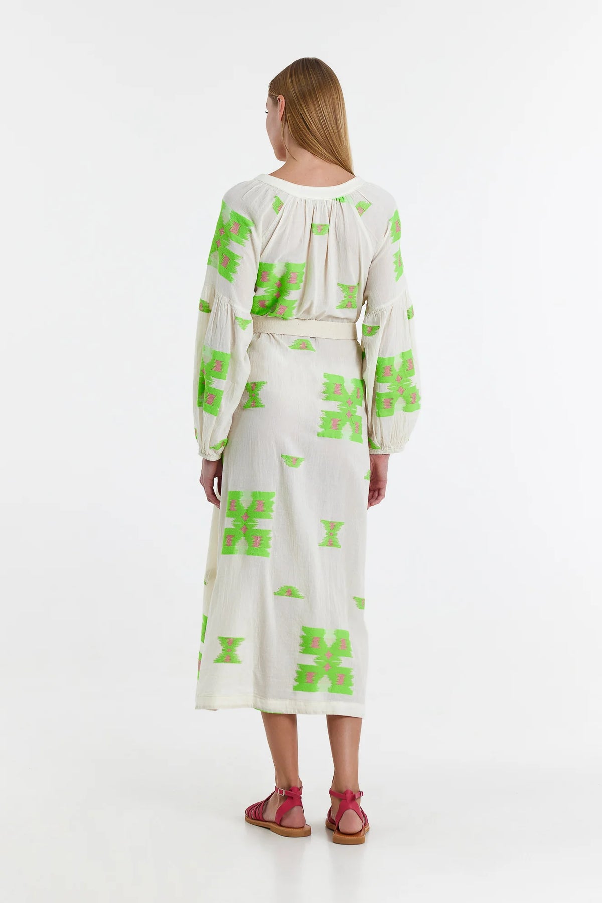 Devotion Twins Adela long dress in Green/Fushia HARPERS EMPORIUM Devotion Twins Adela long dress in Green/Fushia HARPERS EMPORIUM