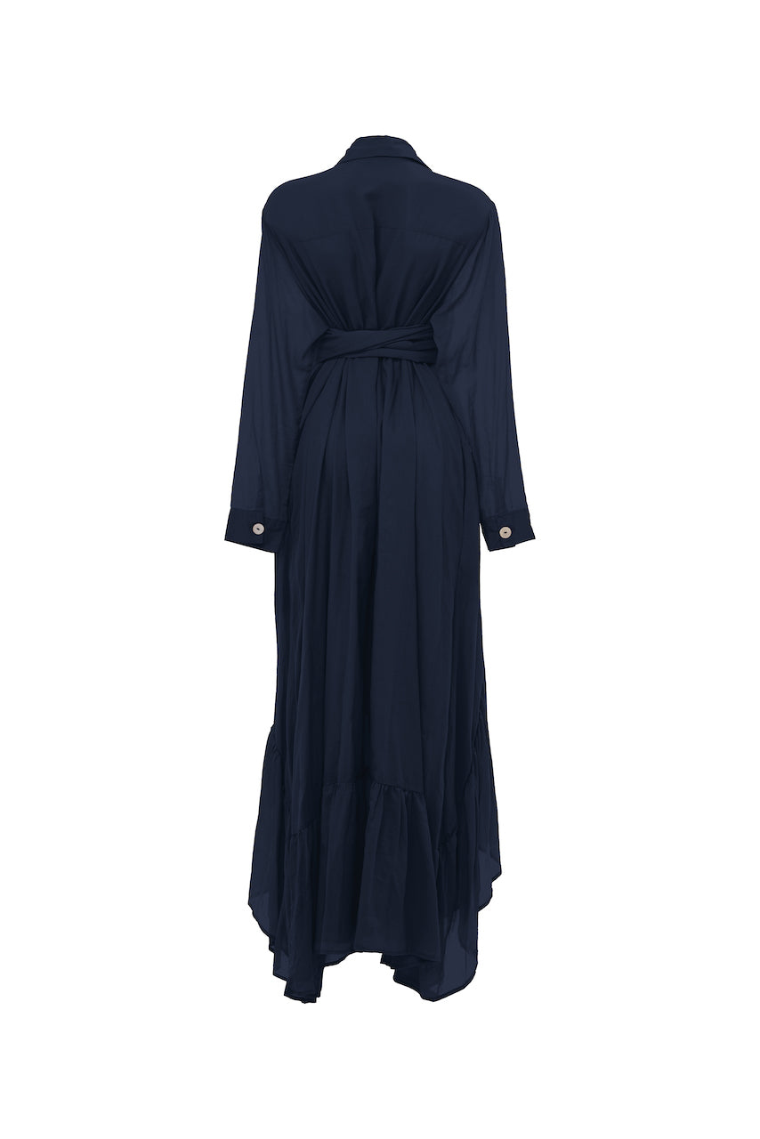 Erika Pena Eva Shirt Dress in Navy – HARPERS EMPORIUM
